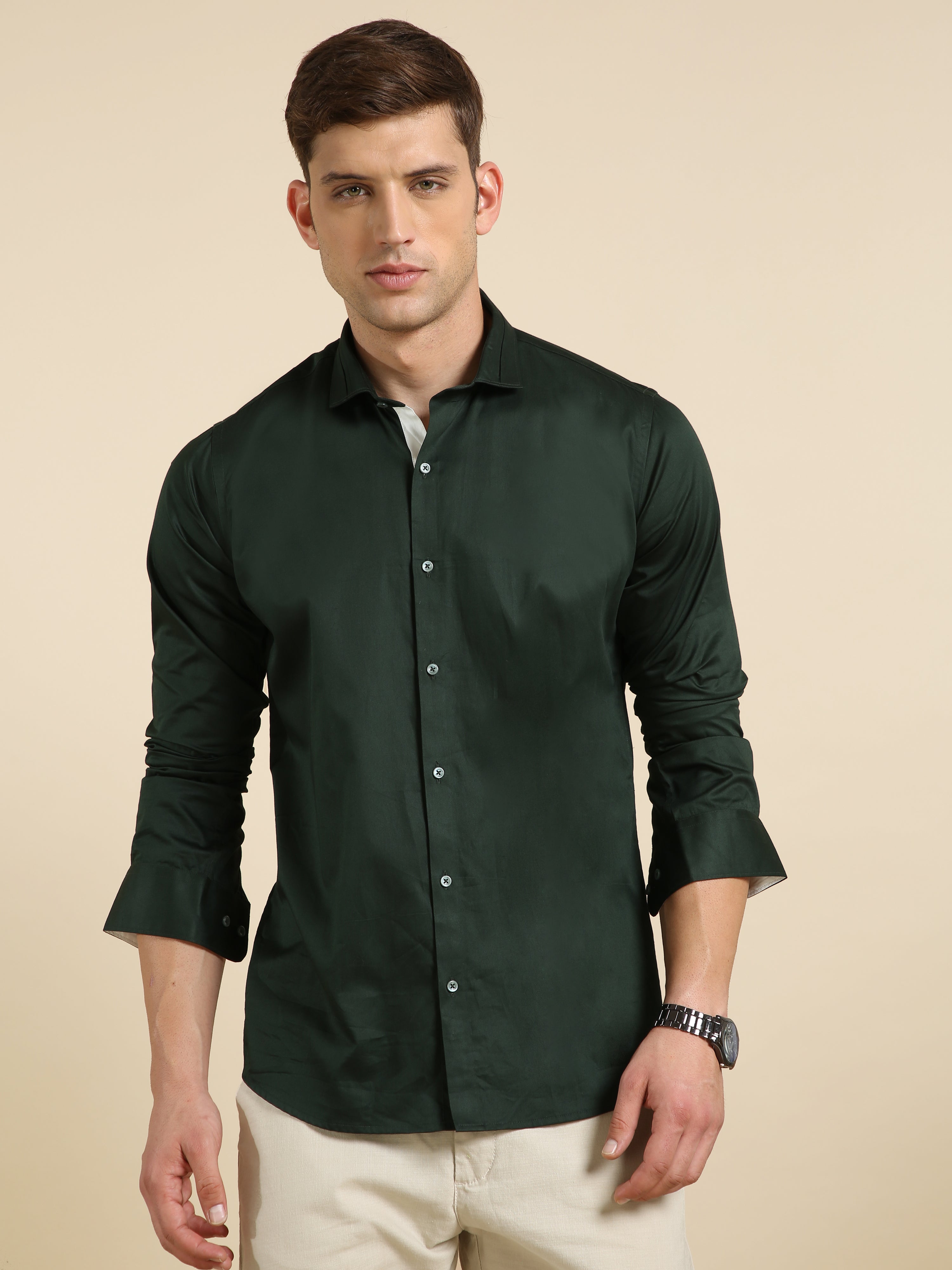 Bespoke Luxury - Dark Green Shirt – Modaman