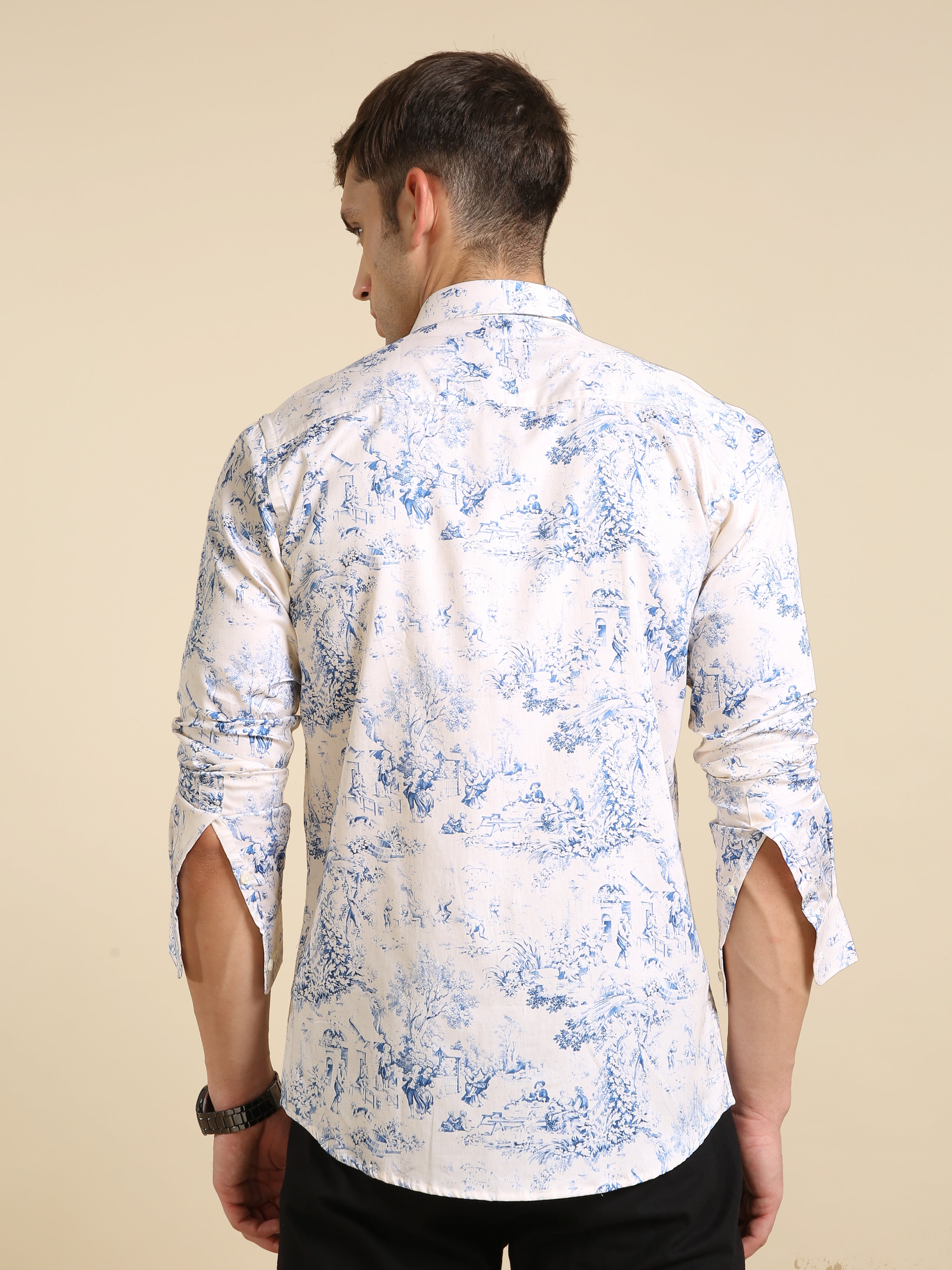 Custom Print Men's Dress Shirts