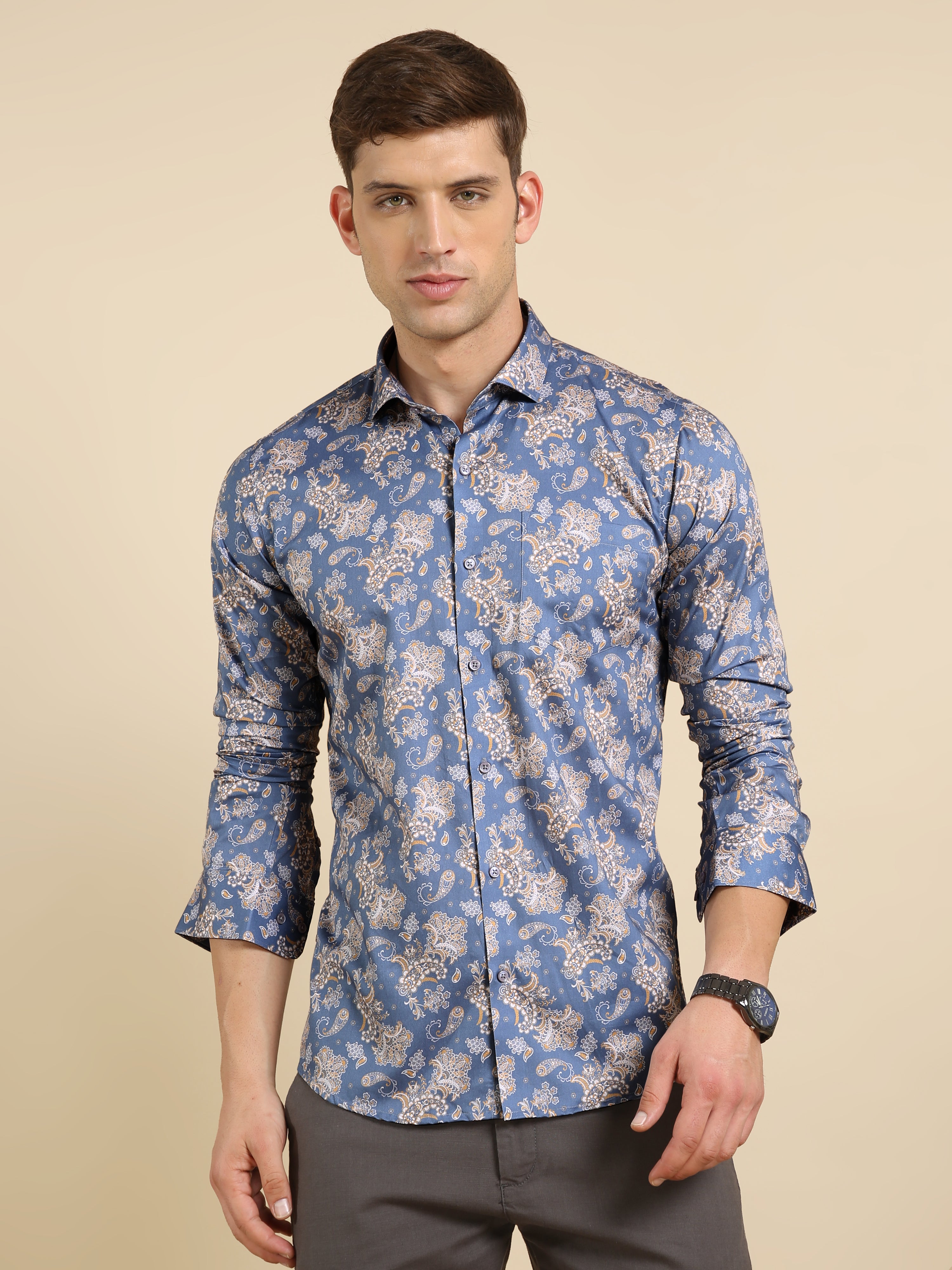 Fashionable Digital Print Mens Shirts