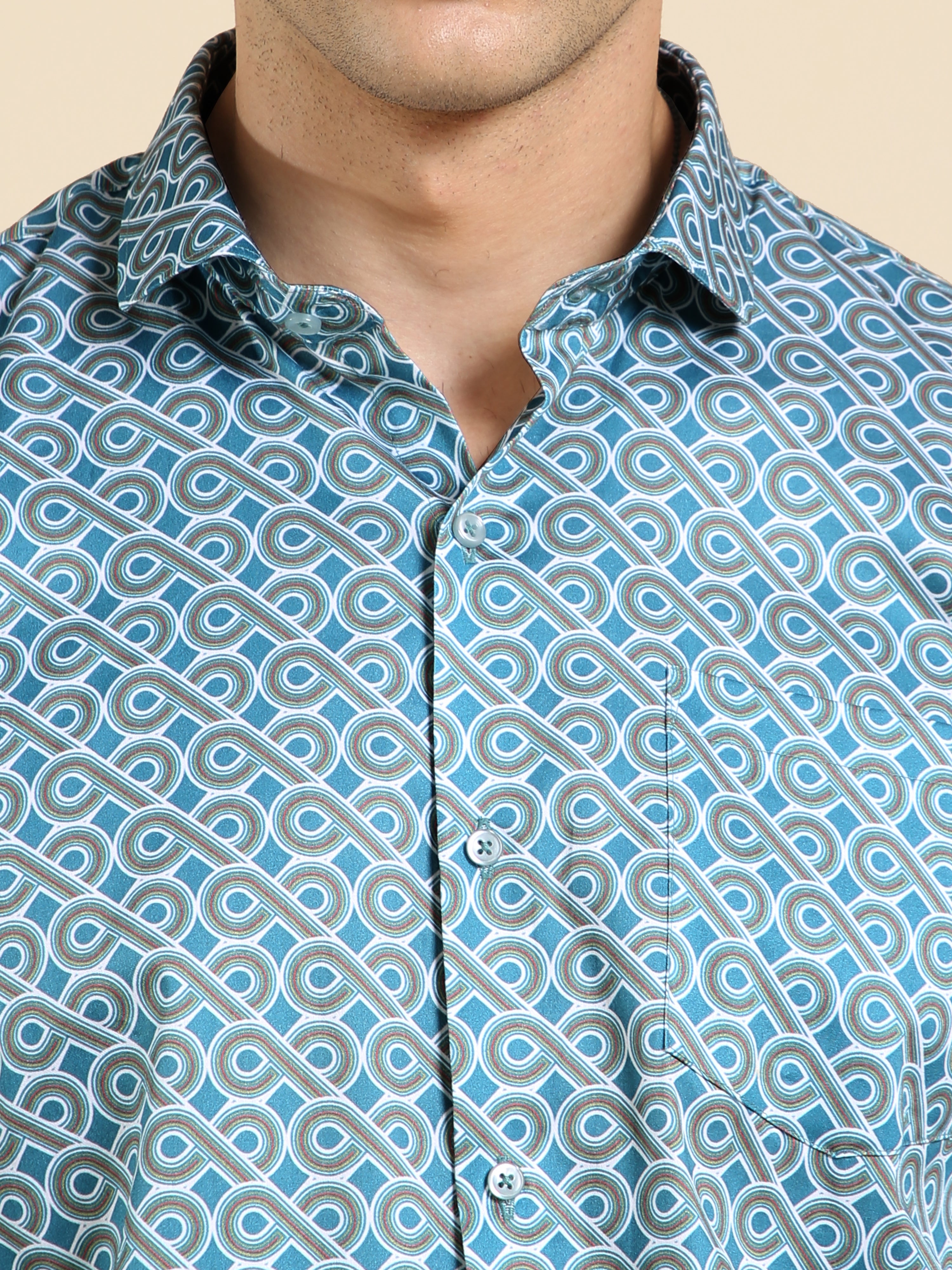 Abstract Art Digital Print Shirts