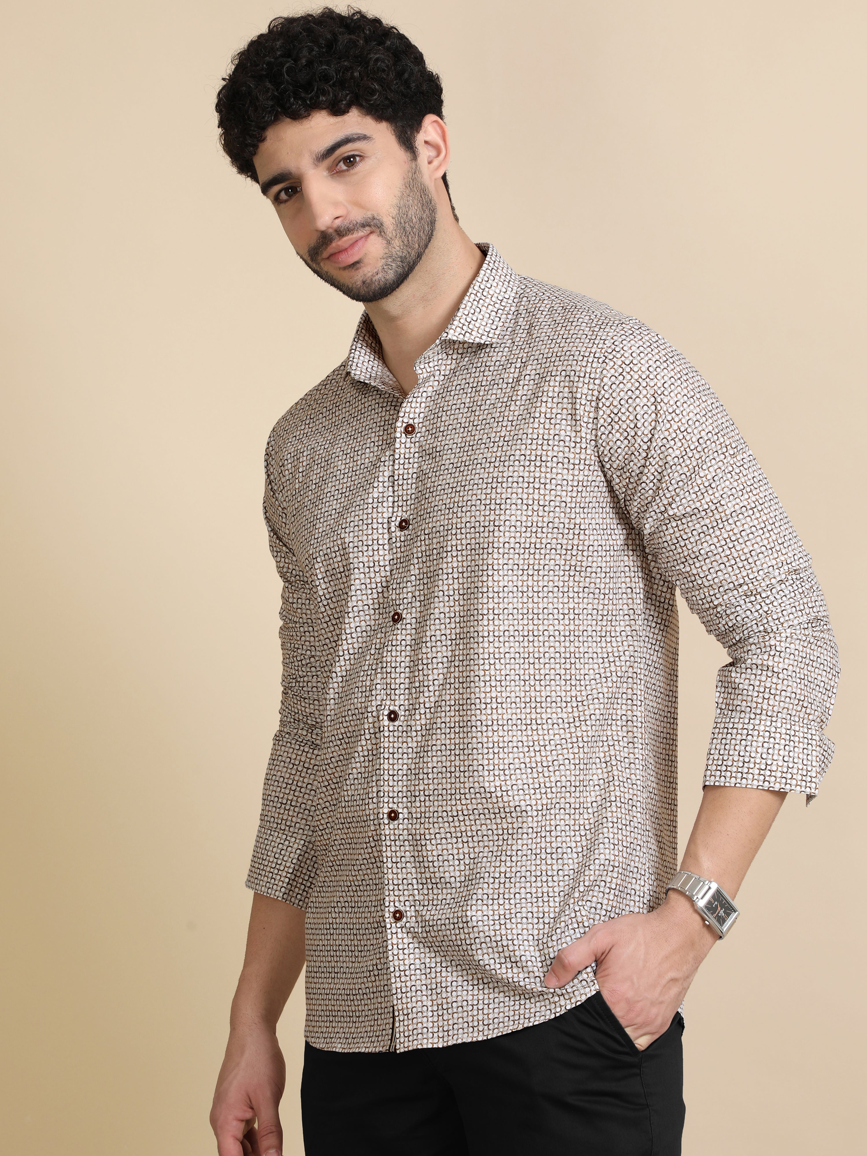 Bespoke Mens Super Fine Digital Print Shirt