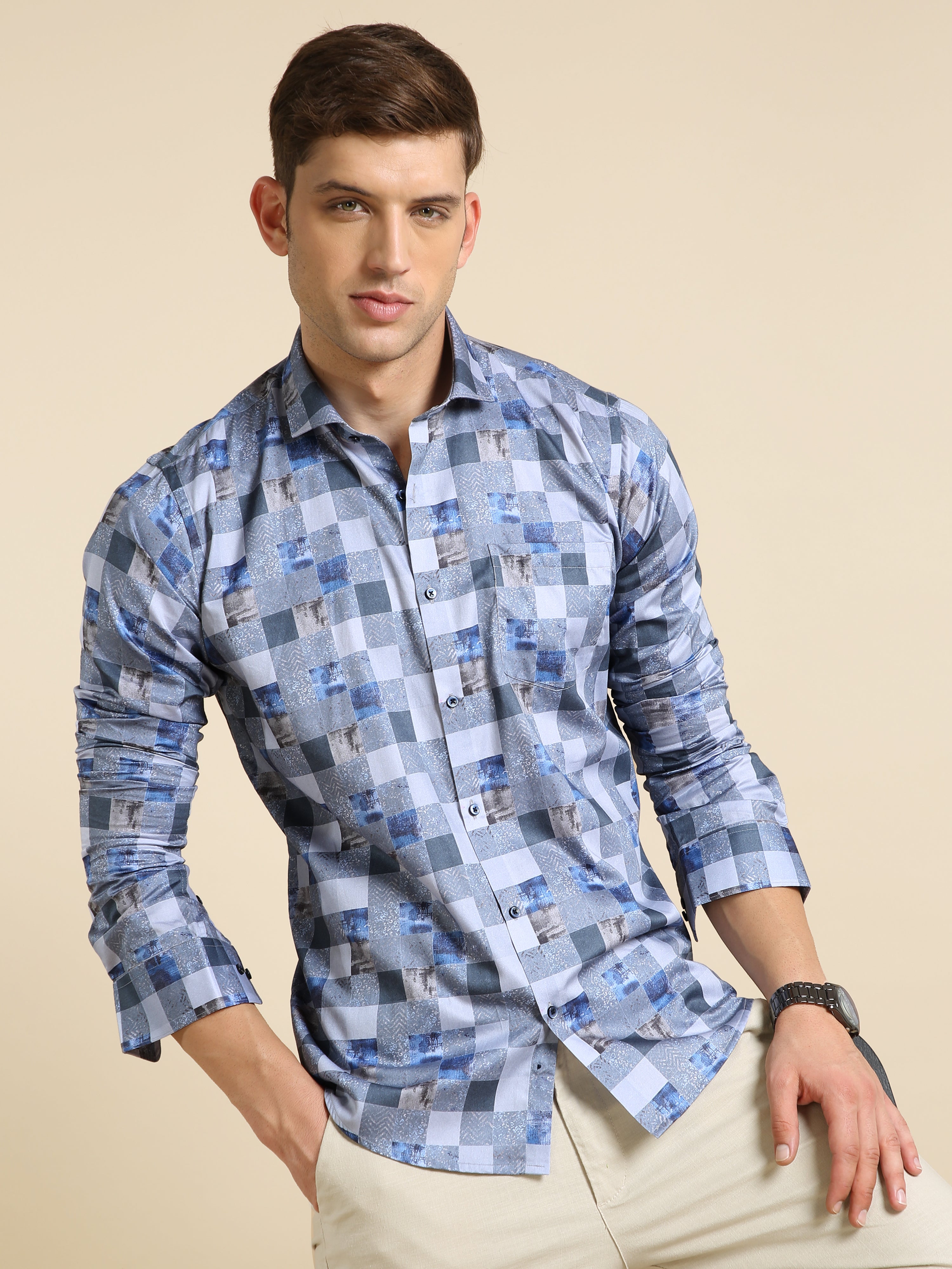 Italian Fabric Digital Print Shirt