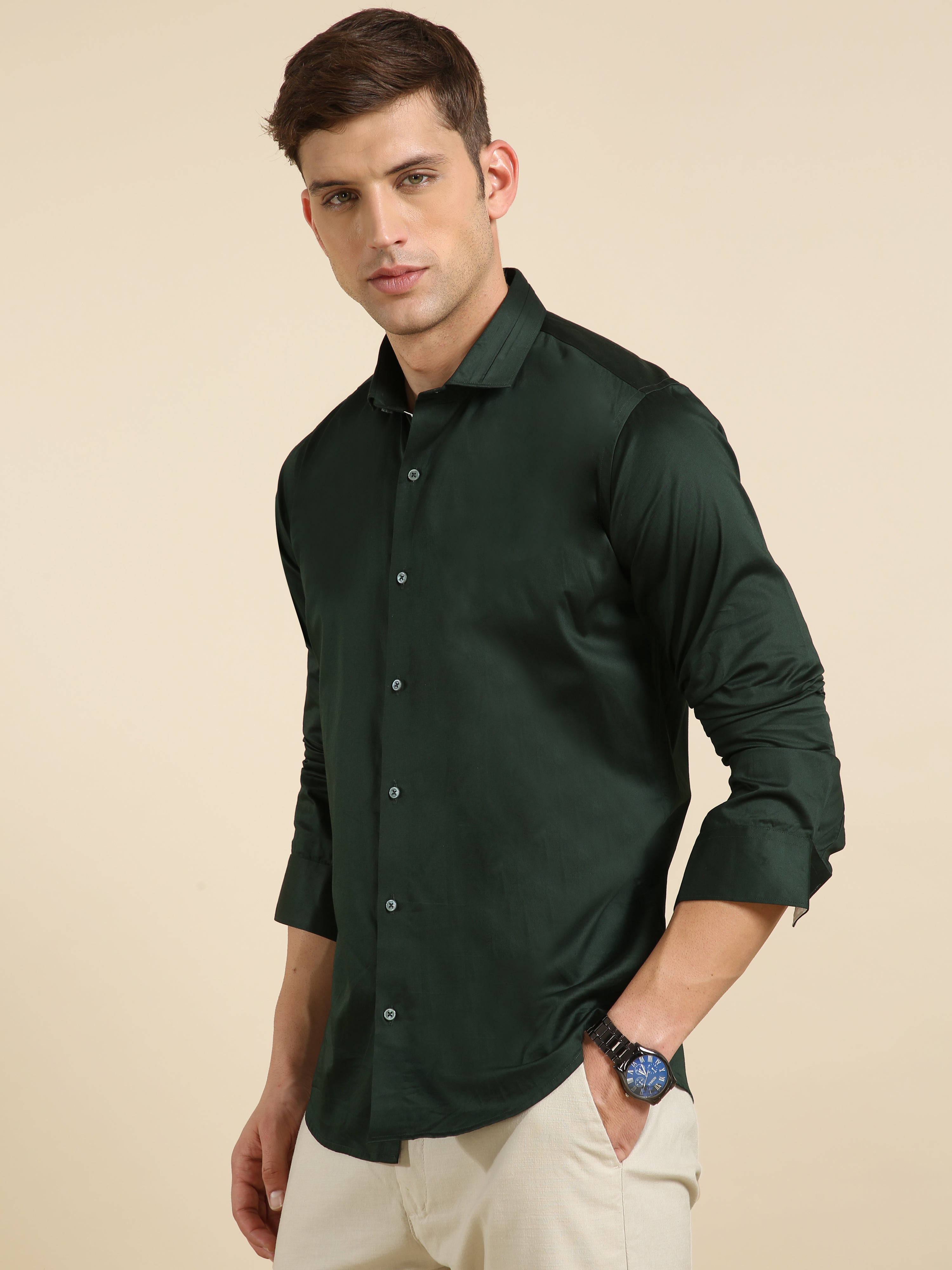 Bespoke Luxury - Dark Green Shirt – Modaman