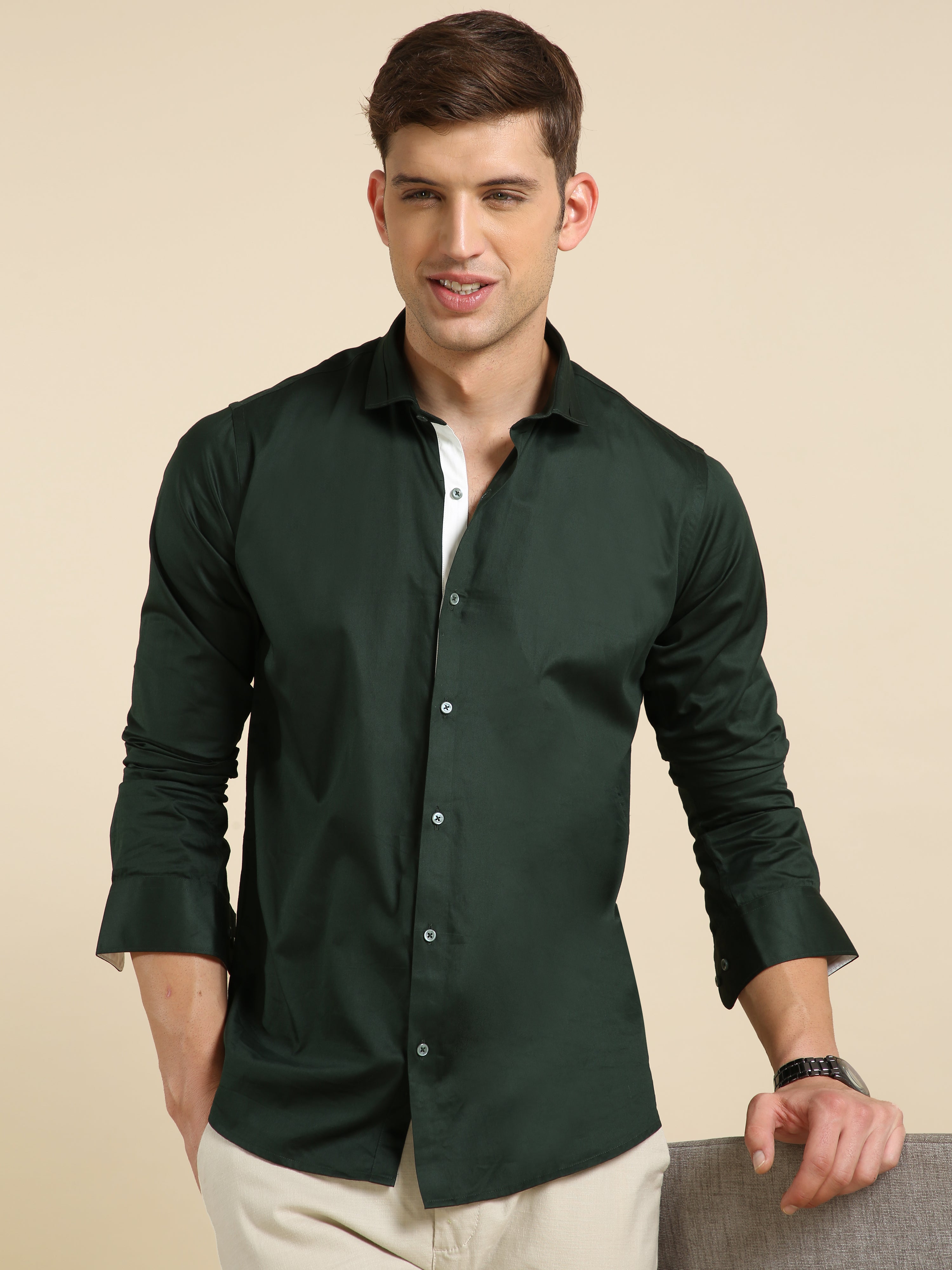 Bespoke Luxury - Dark Green Shirt – Modaman