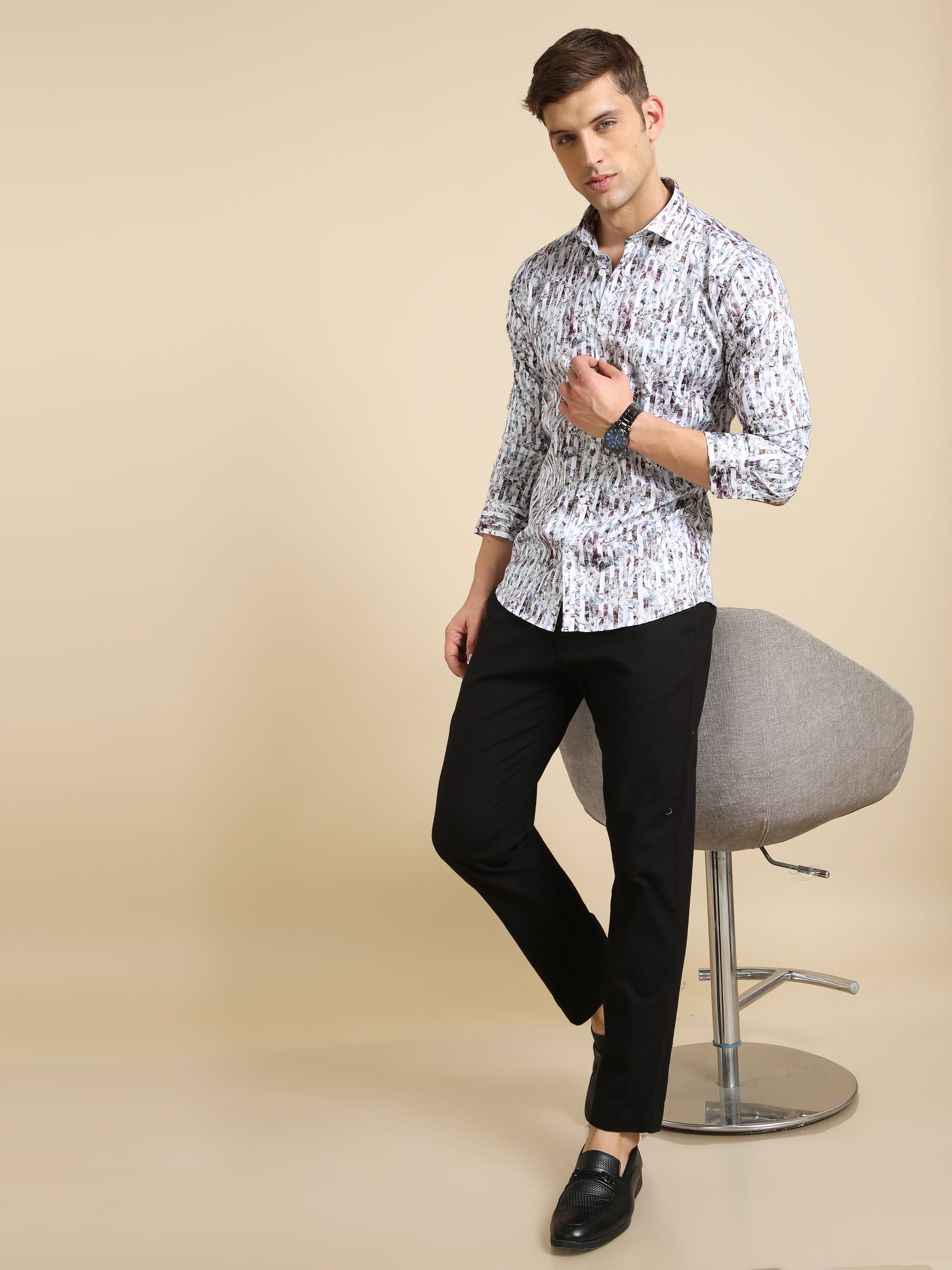 Sophisticated Digital Print Fashion for Men