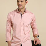 Plain Pink Men's Shirts