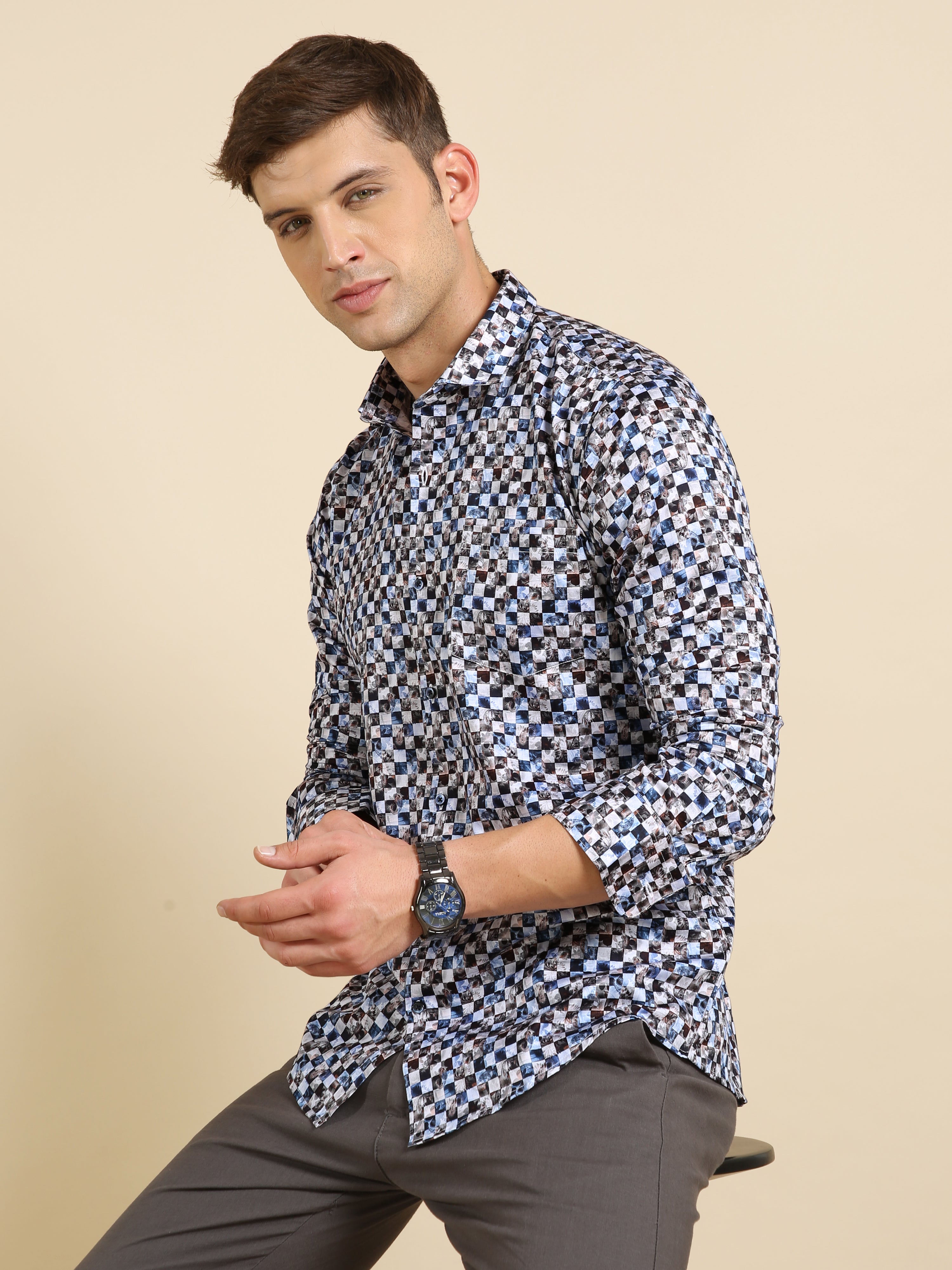 Designer Men's Digital Printed Shirts