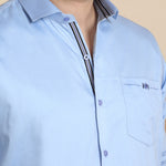 Sky Blue Premium Dyed Shirt